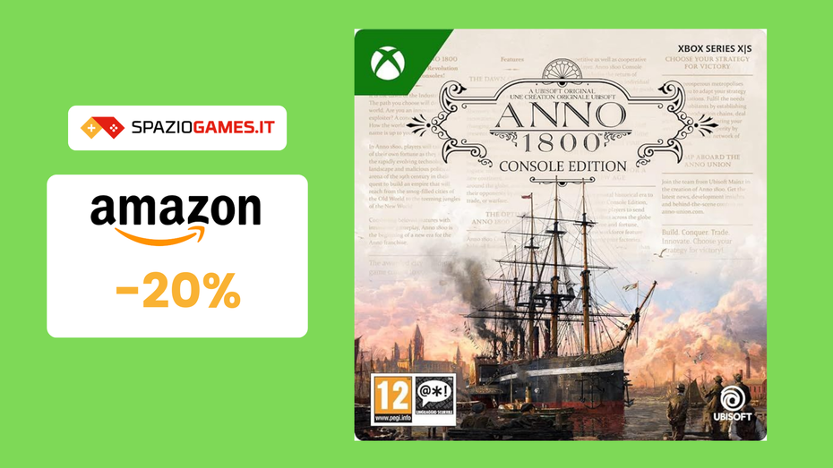 Immagine di Anno 1800 per Xbox Series X/S a soli 16€: OFFERTA a tempo!