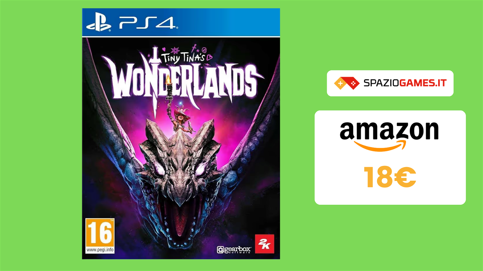 Tiny Tina's Wonderlands per PS4 a 18€: un mondo imprevedibile!