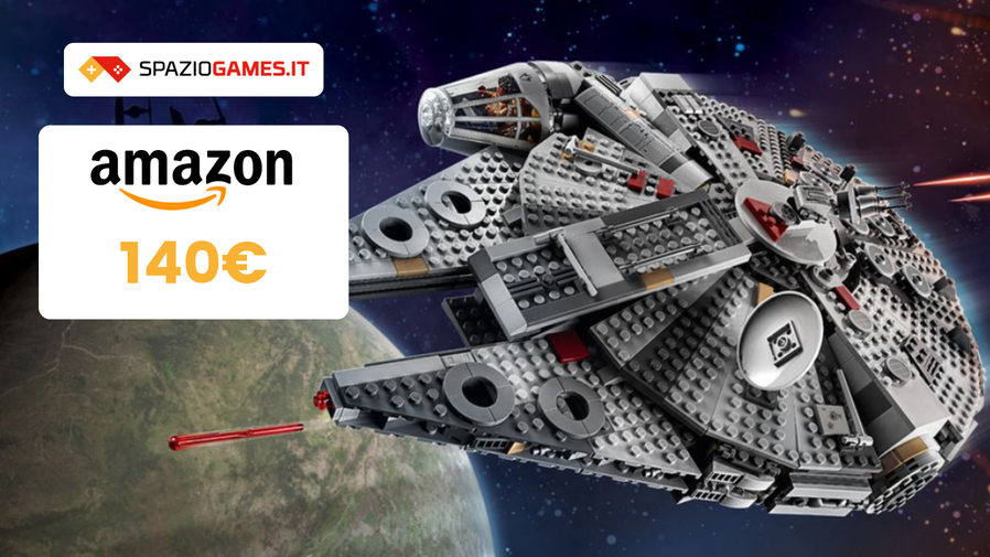 Immagine di Millennium Falcon LEGO lungo 44 centimetri a 140€!