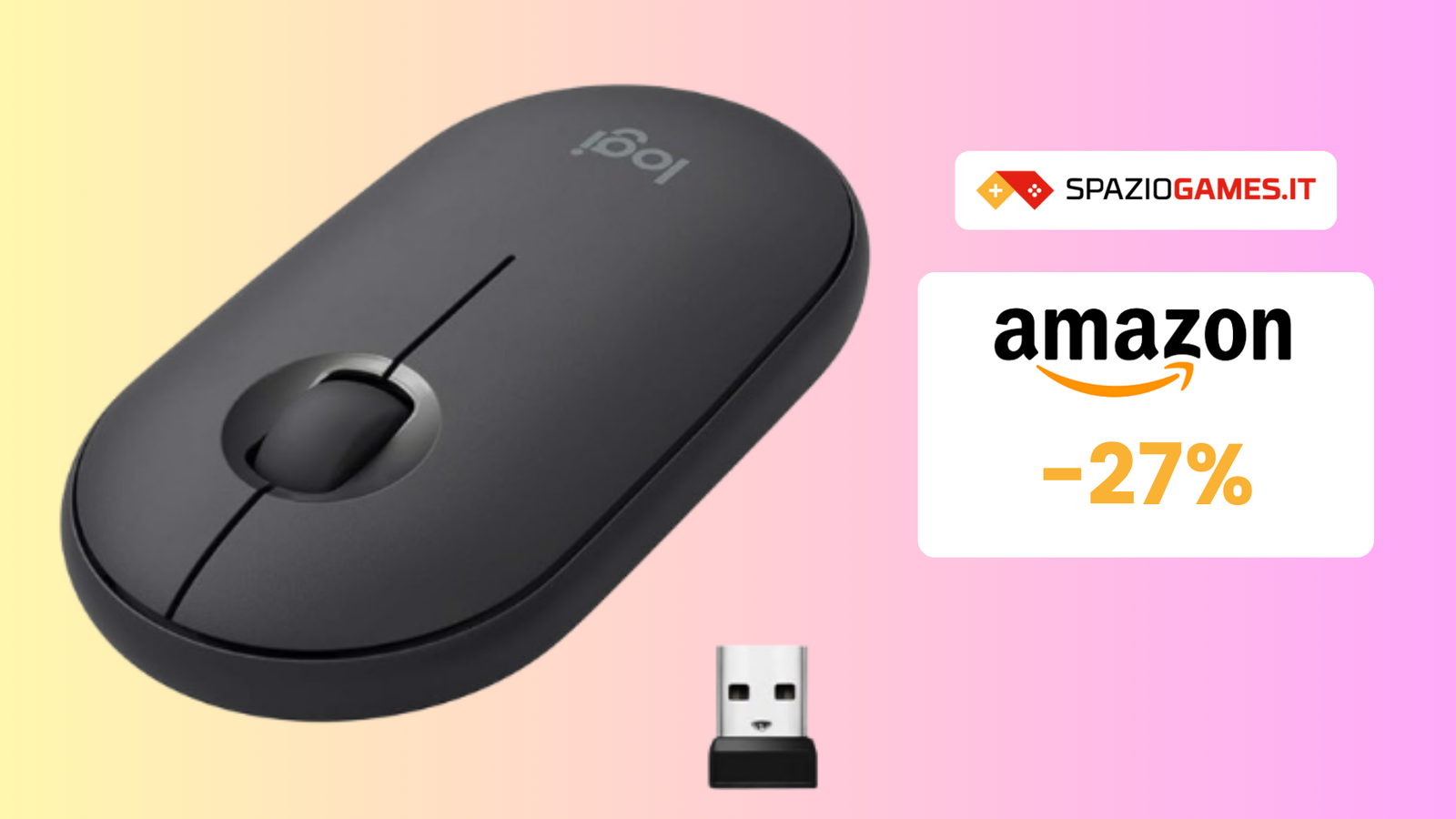UGREEN Mouse Wireless Ergonomico, Bluetooth 5.0 e 2.4 GHz Silenzioso 4 Livelli DPI 4000 Max per PC Mac Laptop Windows macOS Linux