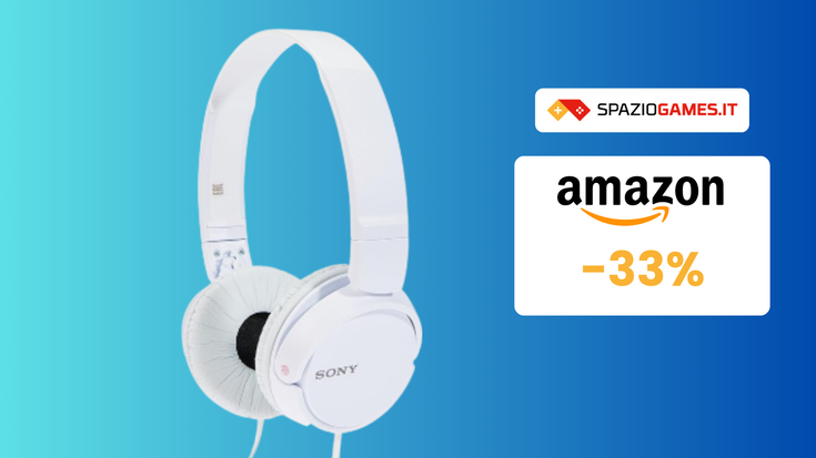 SOLTANTO 10€ per queste cuffie Sony Mdr-Zx110: -33%!