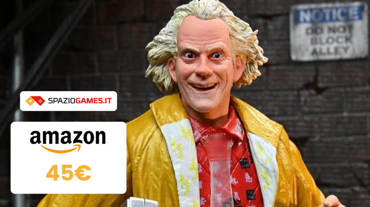 STUPENDA action figure NECA del Doc Brown a 45€!