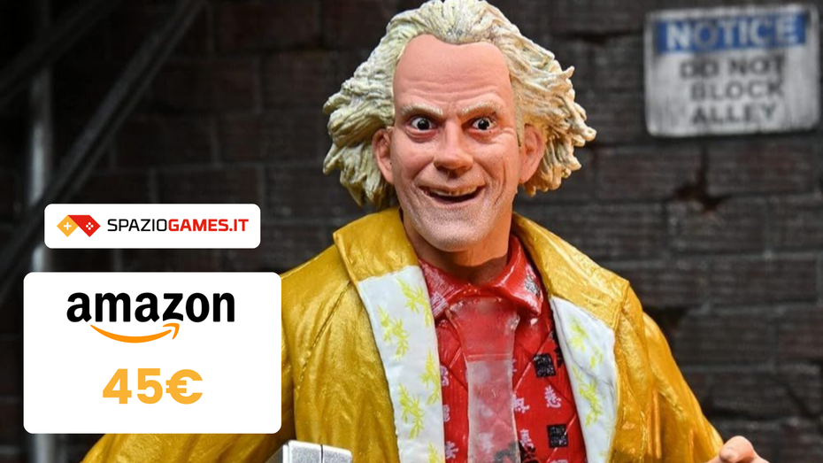 Immagine di STUPENDA action figure NECA del Doc Brown a 45€!