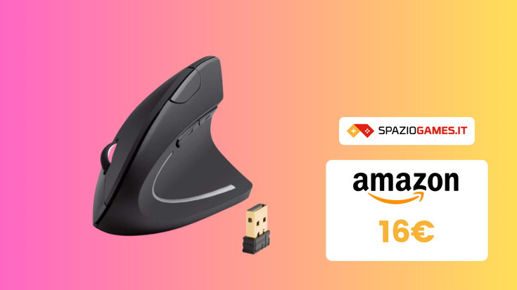 DOPPIO SCONTO! Mouse Verticale Wireless Anker a SOLI 16€!