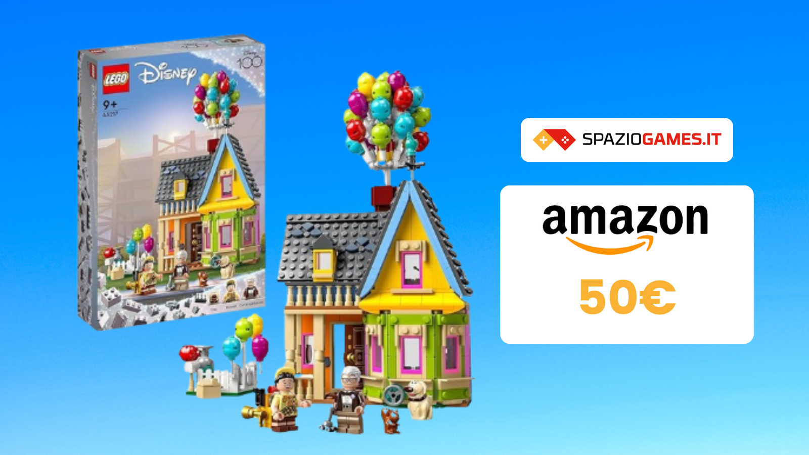 Casa di Up LEGO a 50€ con tantissimi palloncini colorati!
