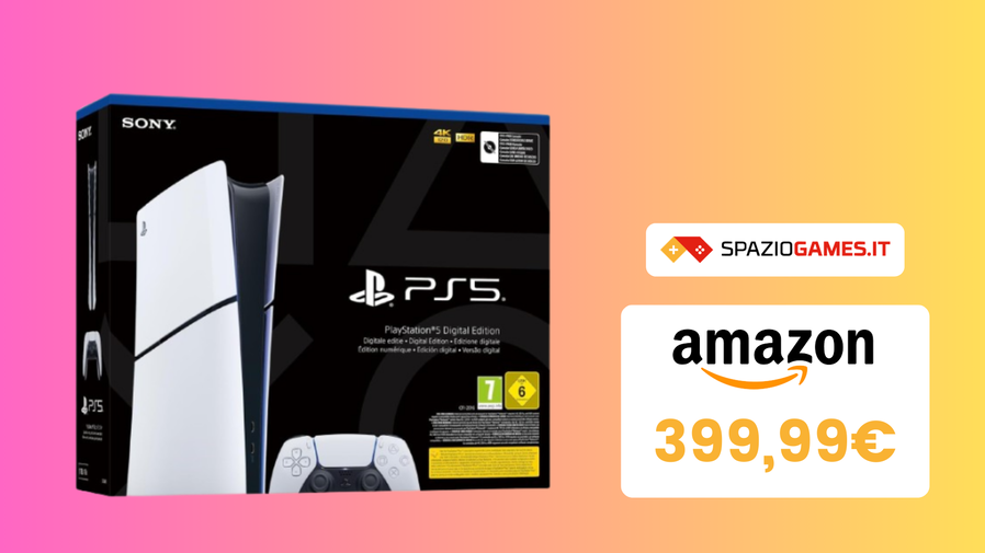 Immagine di CHE AFFARE! PS5 Slim Digital oggi COSTA SOLO 399€!