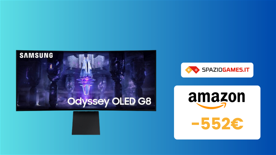 Immagine di WOW! Samsung Monitor Gaming Odyssey OLED oggi è SCONTATO di 552€!