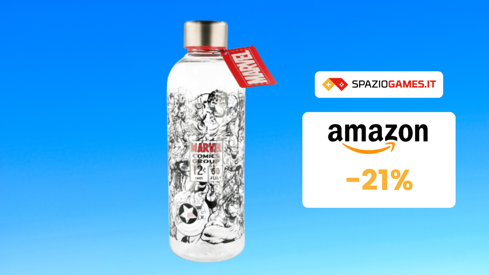 Borraccia Batman In Metallo - Design Nero E Oro, Stile Gotham City