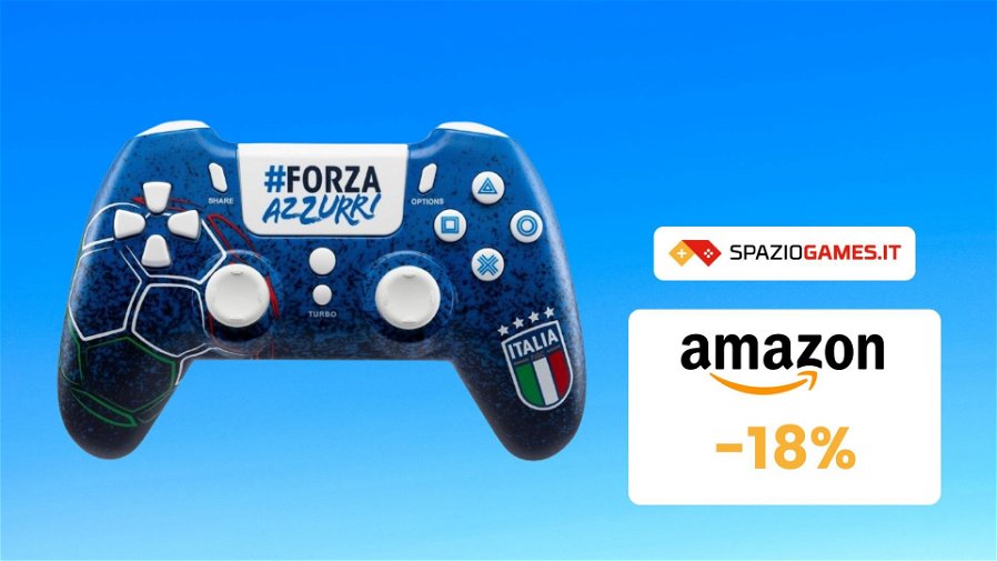 Immagine di Tifate per la nazionale italiana con questo controller wireless FIGC, oggi IN OFFERTA! -18%