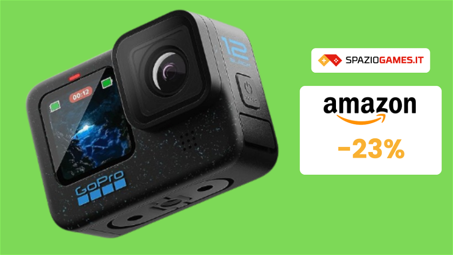 Immagine di GoPro HERO12 Black a 346€: è l'action cam più venduta su Amazon!
