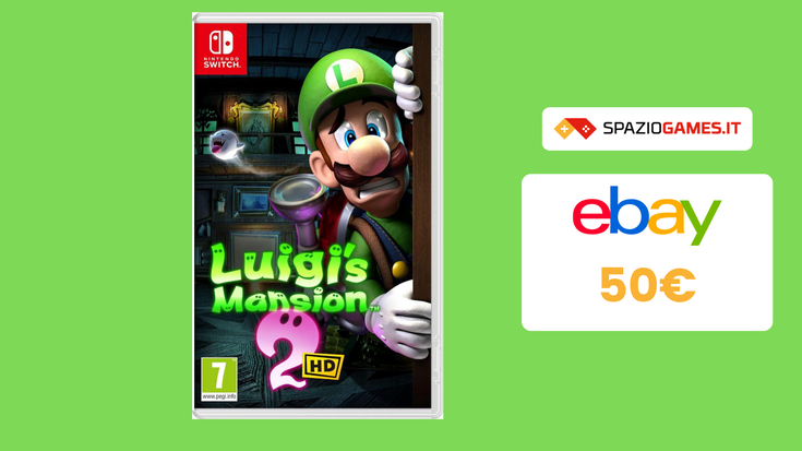 Luigi's Mansion 2 HD per Nintendo Switch disponibile a soli 50€!