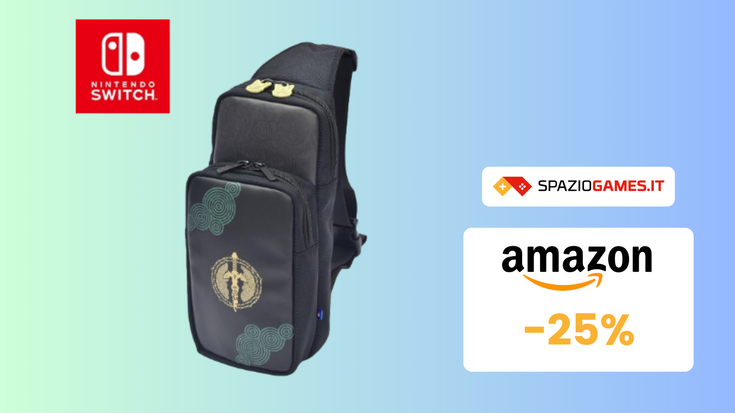 Questa borsa a tracolla di Zelda per Switch costa pochissimo! (-25%)