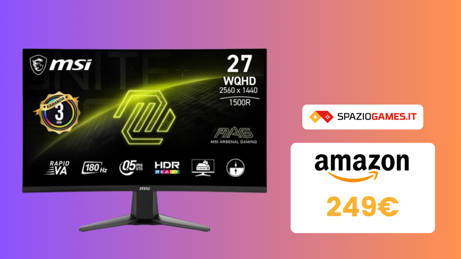 Immagine di SCONTO TOP sul monitor gaming MSI MAG 27CQ6F! (-11%)