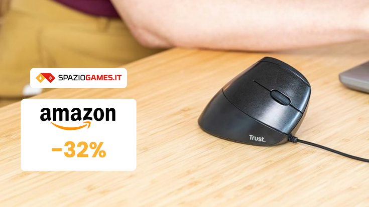 Mouse verticale Trust Bayo a soli 17€: il top per la salute!