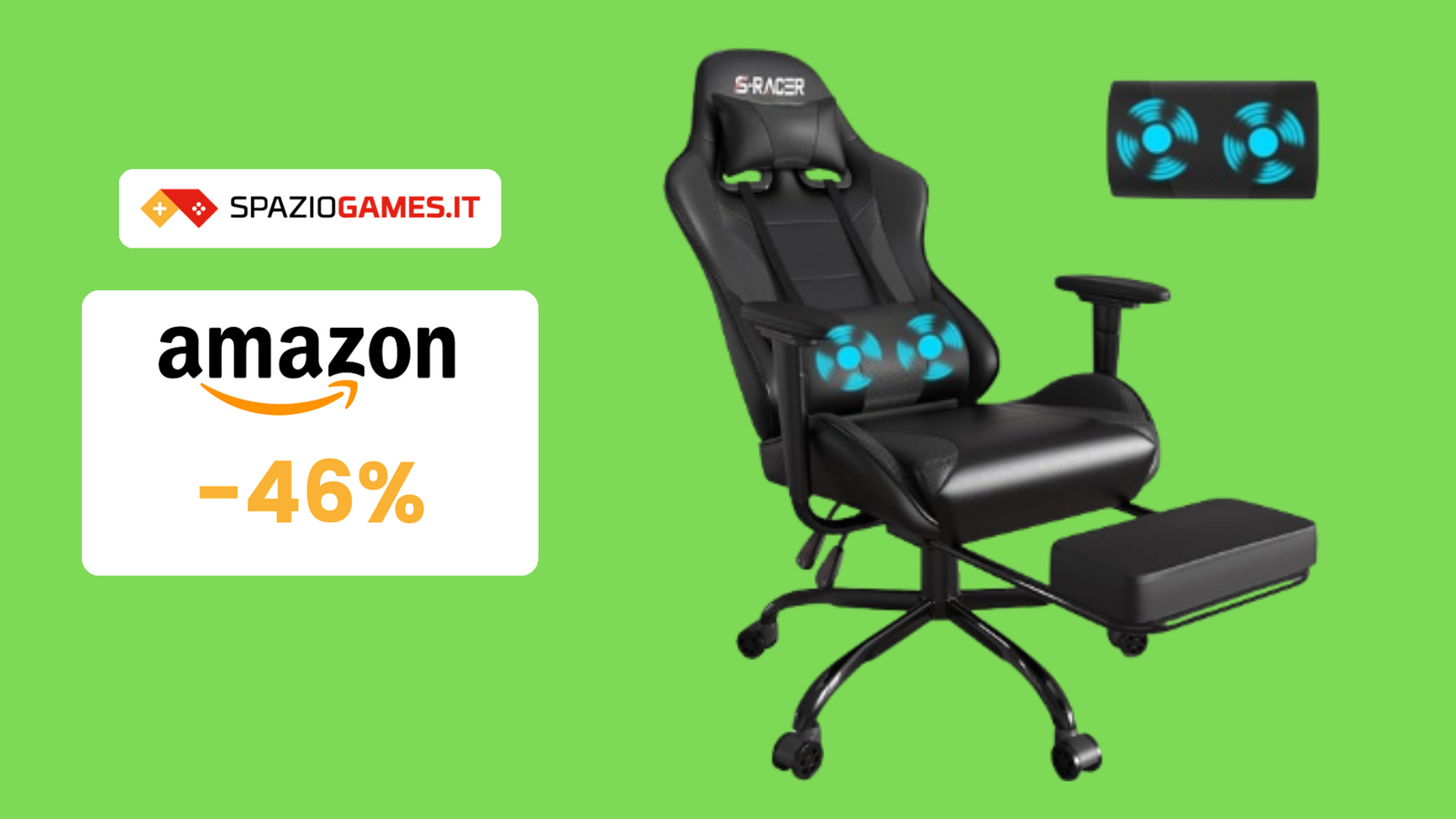 DecHome Sedia Da Gaming Con Altezza Regolabile E Schienale Reclinabile 65x65x121-129 Cm Colore Biancoviola F944wt P 439156