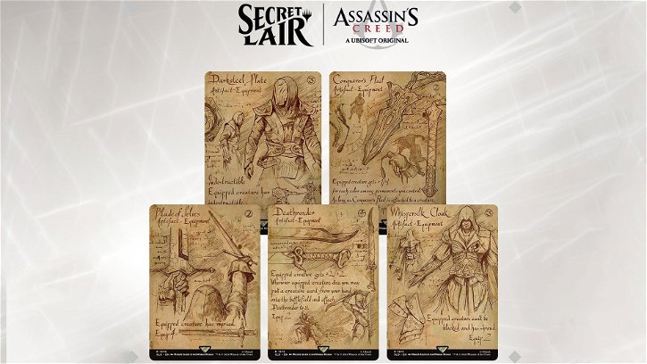 Immagine di Magic svela le nuove carte di Assassin's Creed in versione limitata Secret Lair