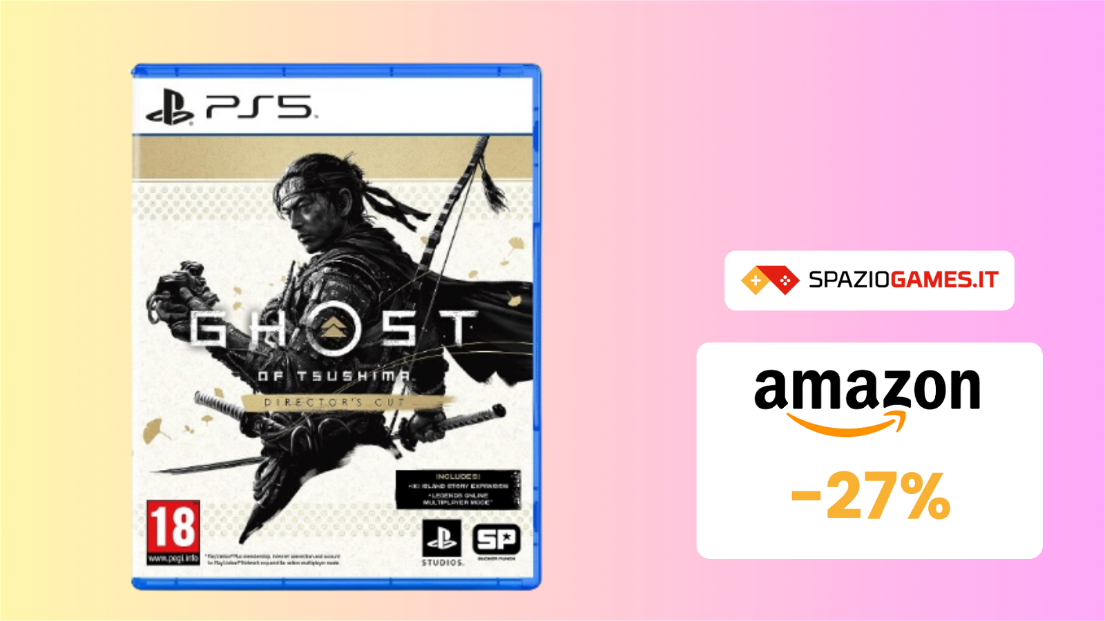 Director's Cut di Ghost of Tsushima PS5 a un prezzo SUPER! (-27%)