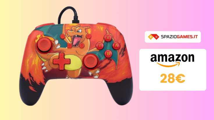 STUPENDO controller di Charizard per Nintendo Switch a 28€!