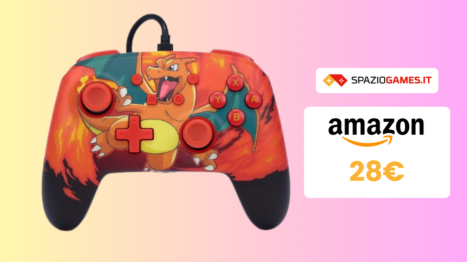 Immagine di STUPENDO controller di Charizard per Nintendo Switch a 28€!