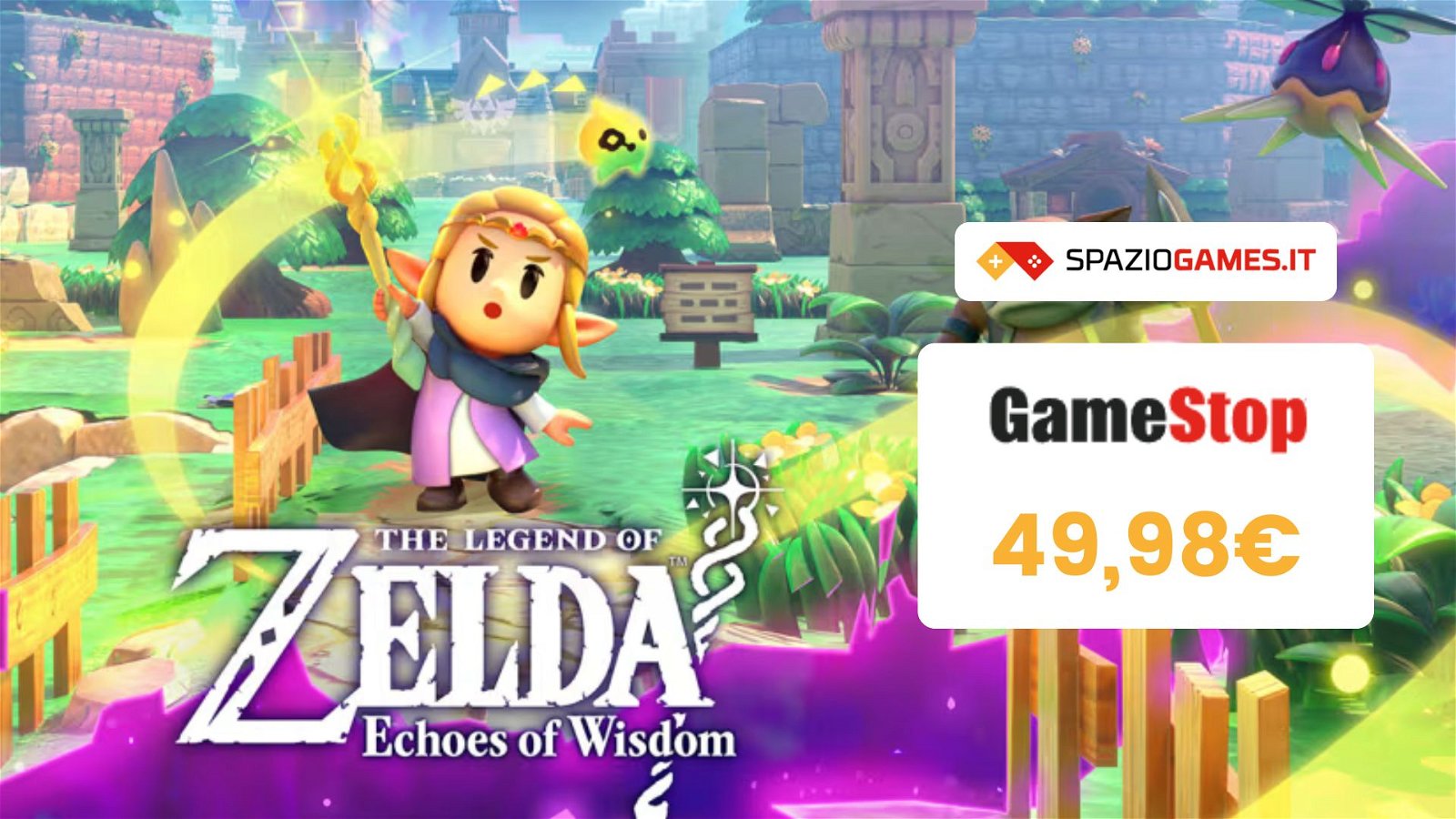 The Legend Of Zelda: Echoes of Wisdom: scende il prezzo del preorder su Gamestop!