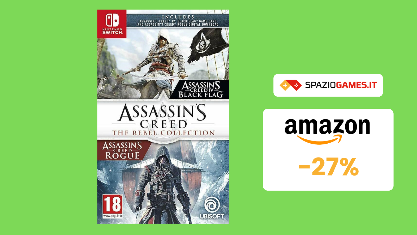 Assassin's Creed The Rebel Collection per Switch a soli 25€!