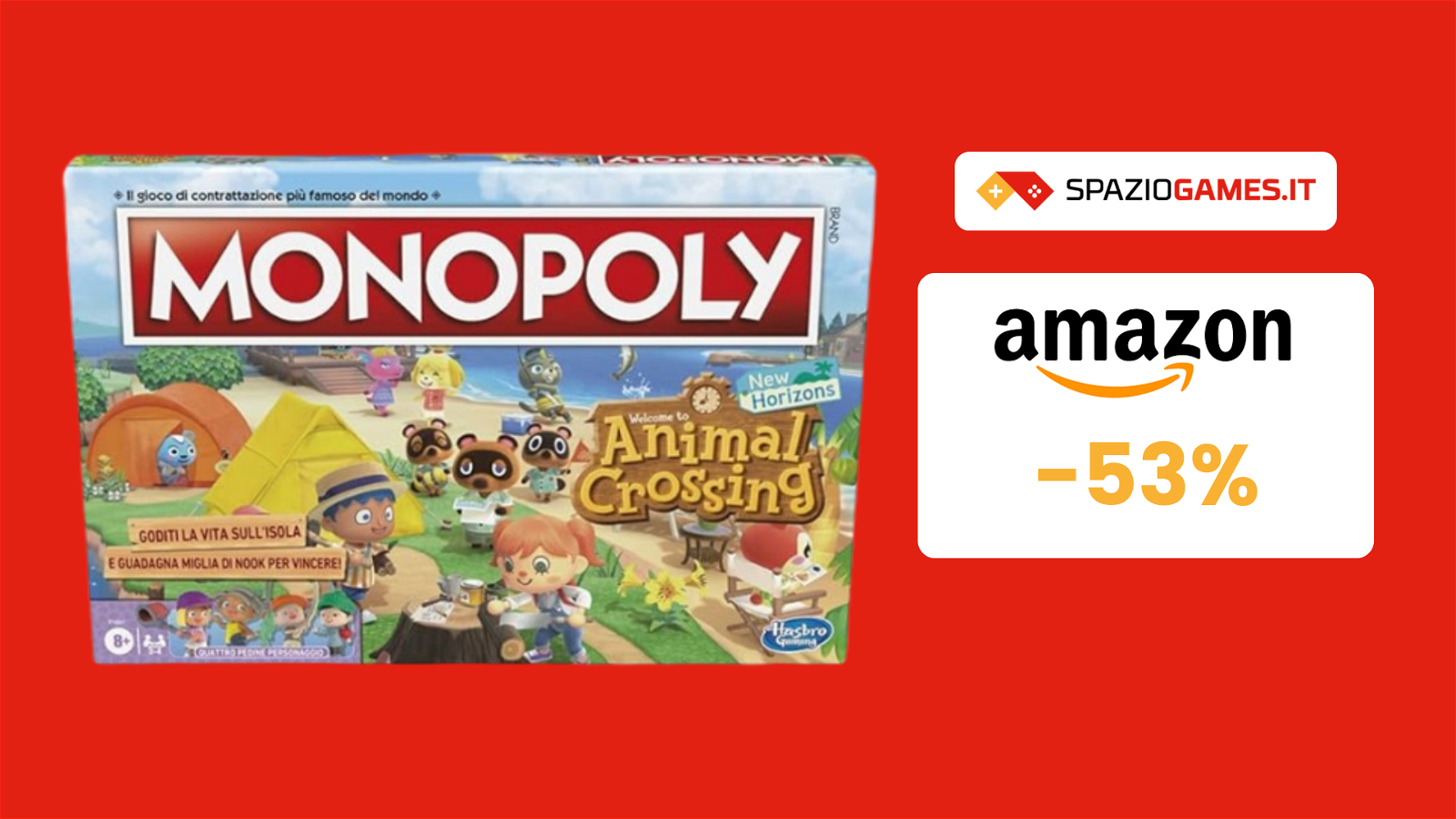 Monopoly di Animal Crossing a soli 19€: per i fan del videogioco!