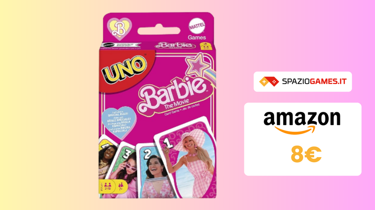 UNO Barbie The Movie a soli 8€ per rivivere la magia del film!