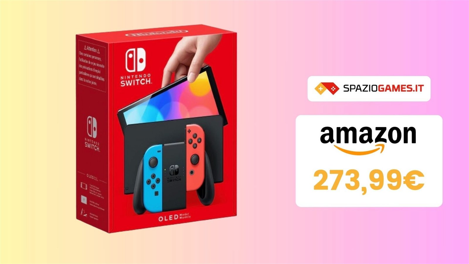 Nintendo Switch OLED non è mai costato così POCO! SOLO 274€