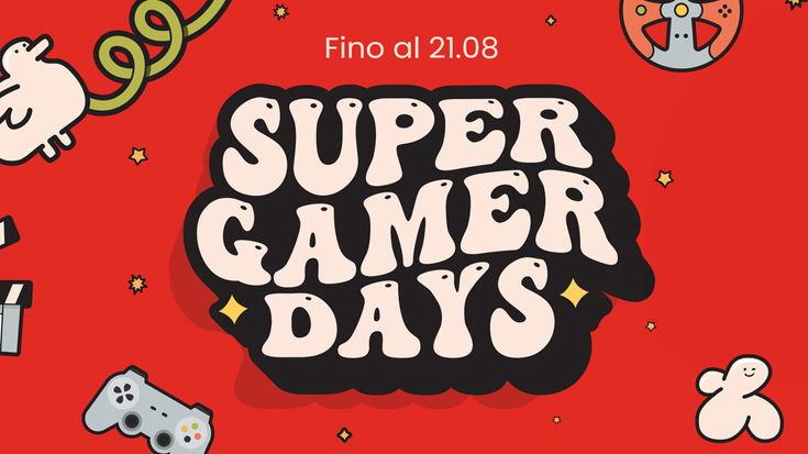 Super Gamer Days by Gamestop: videogiochi e accessori gaming in SUPER sconto fino al 21 agosto!