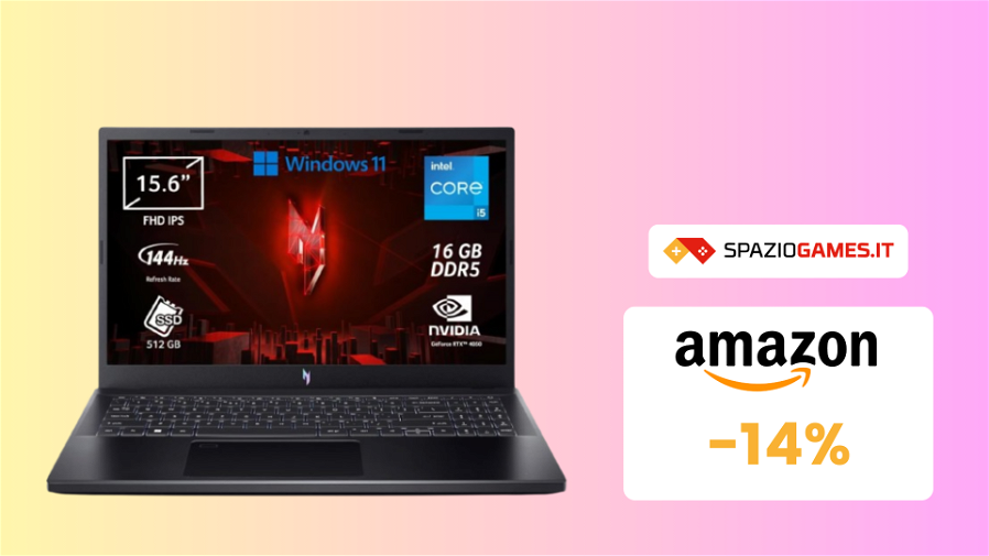 Immagine di Notebook gaming Acer Nitro V 15 a un prezzo TOP: solo 949€!
