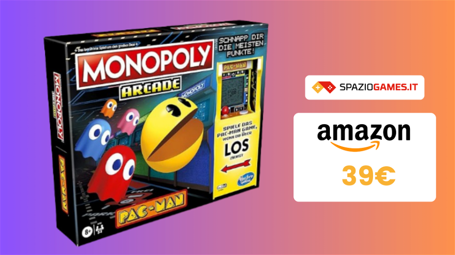 Immagine di Monopoly Arcade Pac-Man a 39€: IMPERDIBILE per i fan!