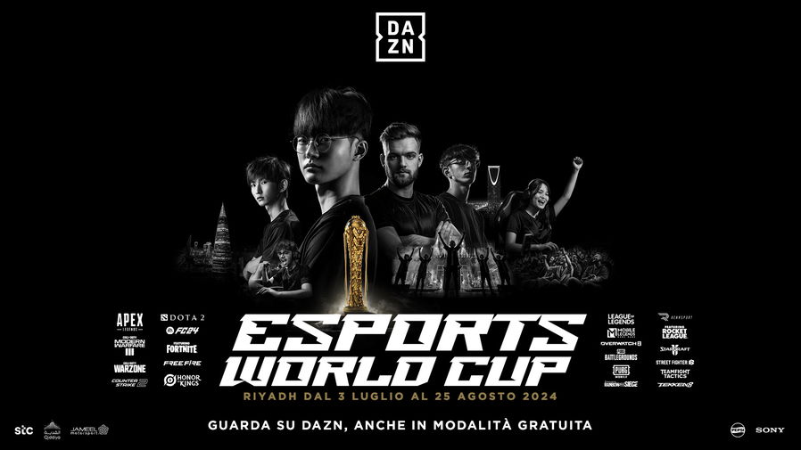 Immagine di La prima Esports World Cup sarà trasmessa su DAZN (anche gratis)