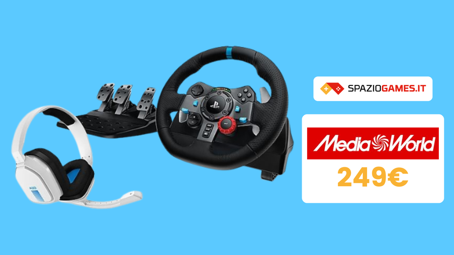 Immagine di Volante Logitech G29 Driving Force con cuffie a 249€!