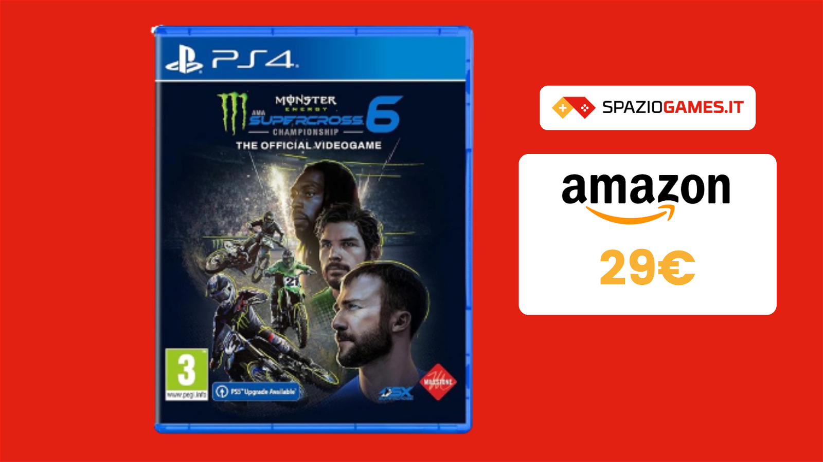 Monster Energy Supercross 6 per PS4 a soli 29€: CHE ADRENALINA!