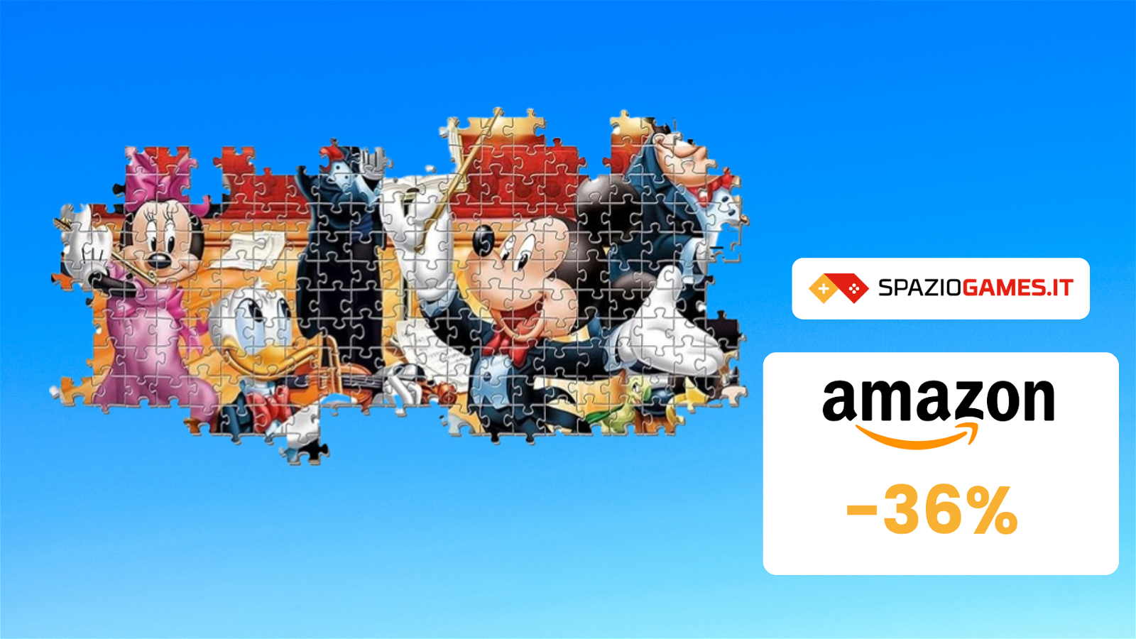 ENORME puzzle Clementoni Disney da 13.200 pezzi a soli 70€!