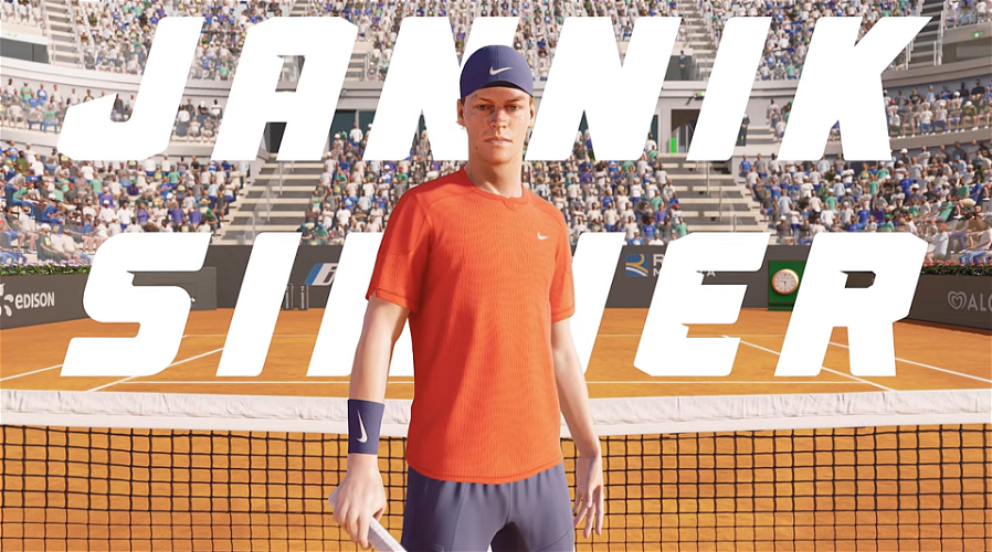 Immagine di Potete giocare come Jannik Sinner nel gioco ufficiale dell'ATP e della WTA