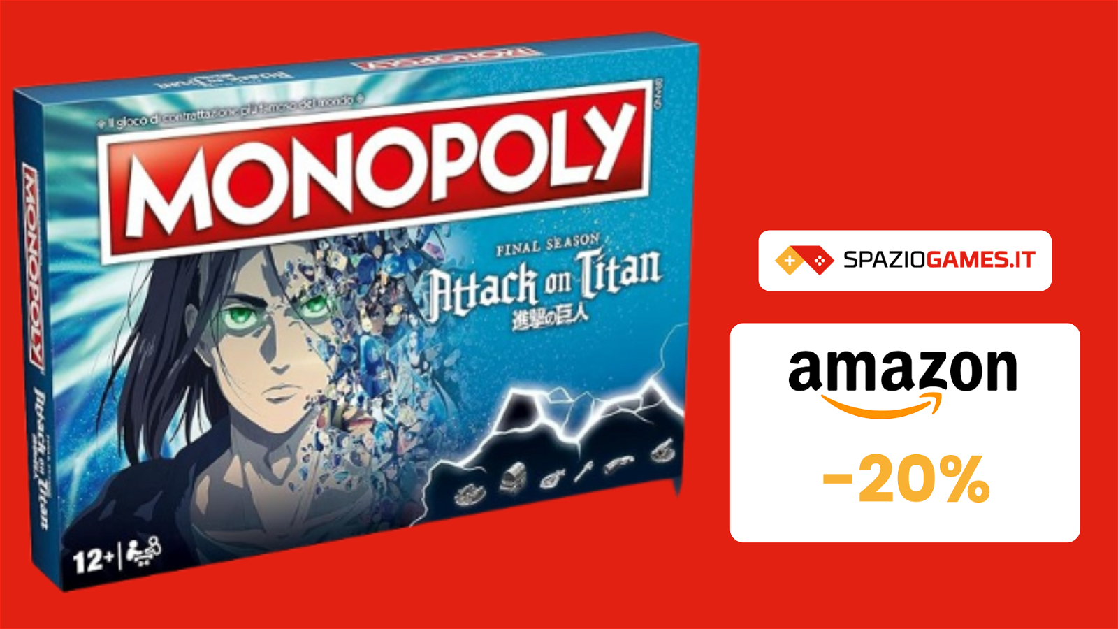 Monopoly Attacco dei giganti: divertimento EPICO a soli 32€!