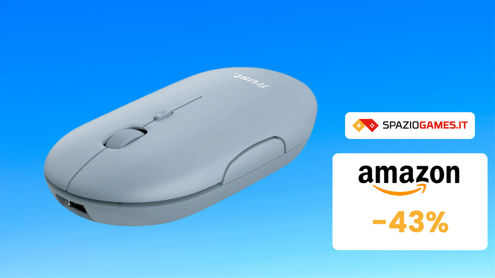 Mouse Trust Puck a soli 12€ con libertà wireless e silenziosità!