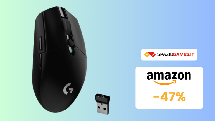 Mouse gaming Logitech G G305 oggi SCONTATO del 47%