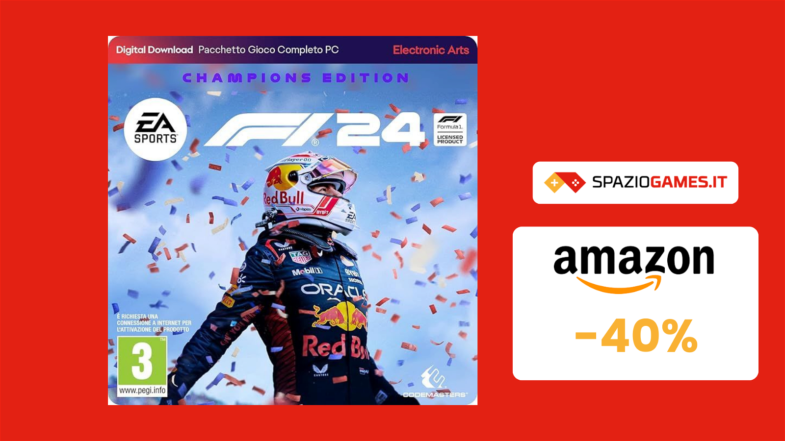 EA Sports F1 24 Champion Edition per PC a SOLI 54€!