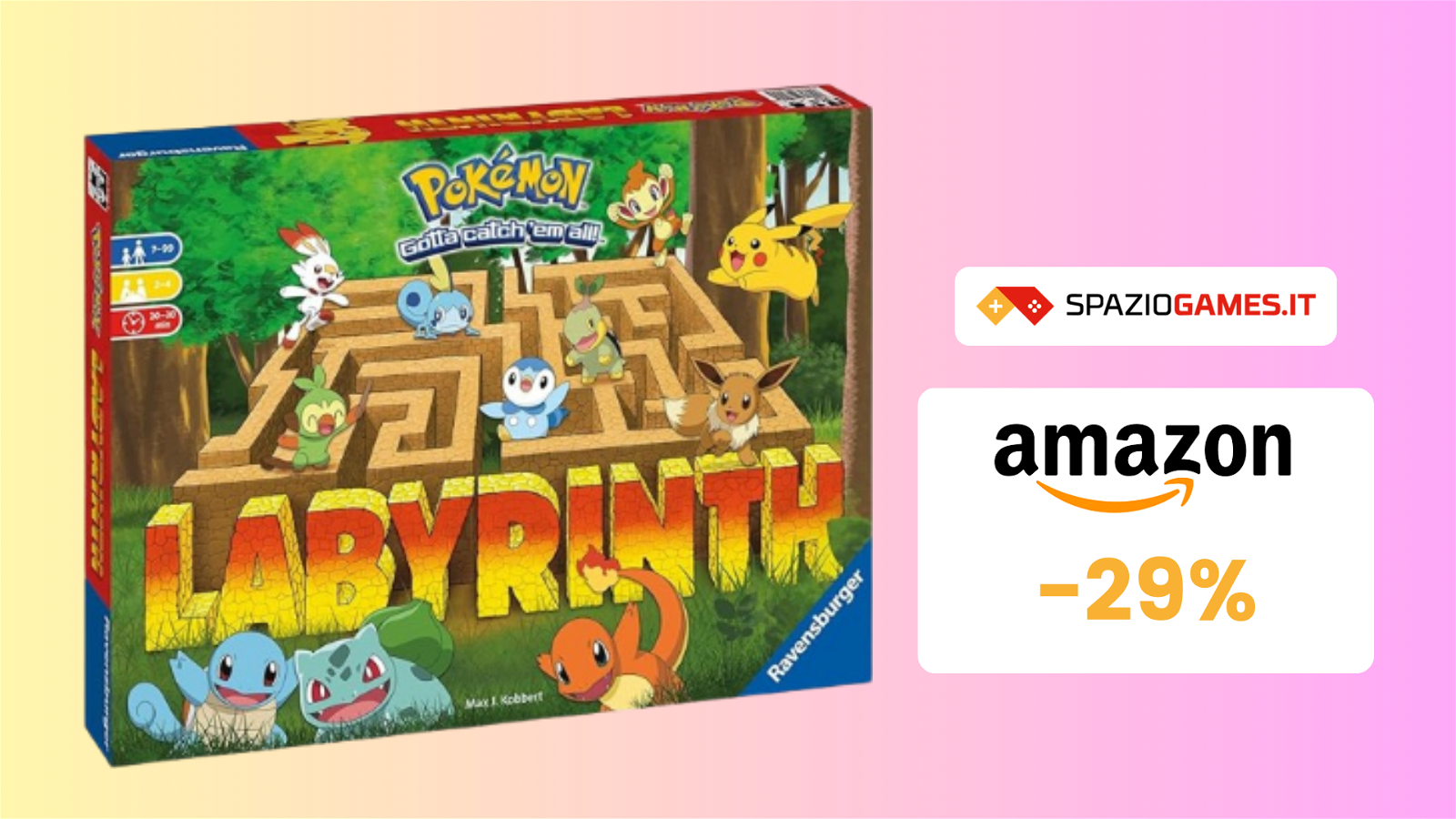 Labyrinth Pokémon a soli 25€: perfetto per tutta la famiglia!