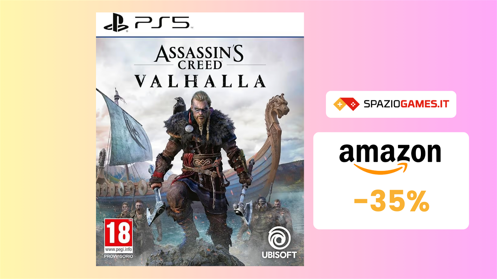 Assassin's Creed Valhalla per PS5 a SOLO 19€: la saga vi aspetta!
