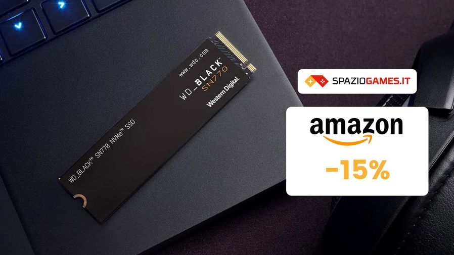 Immagine di SSD NVMe WD_Black SN770 2TB: prestazioni al top per il gaming a MENO di 117€! -15%