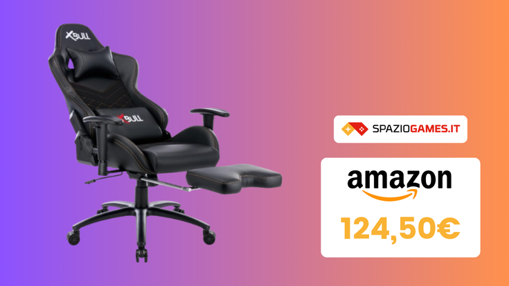 WOW! Questa sedia da gaming oggi COSTA SOLO 124,50€!