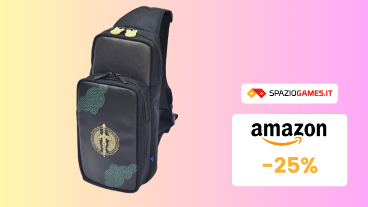 BELLISSIMA borsa per Switch di Zelda oggi a -25%!