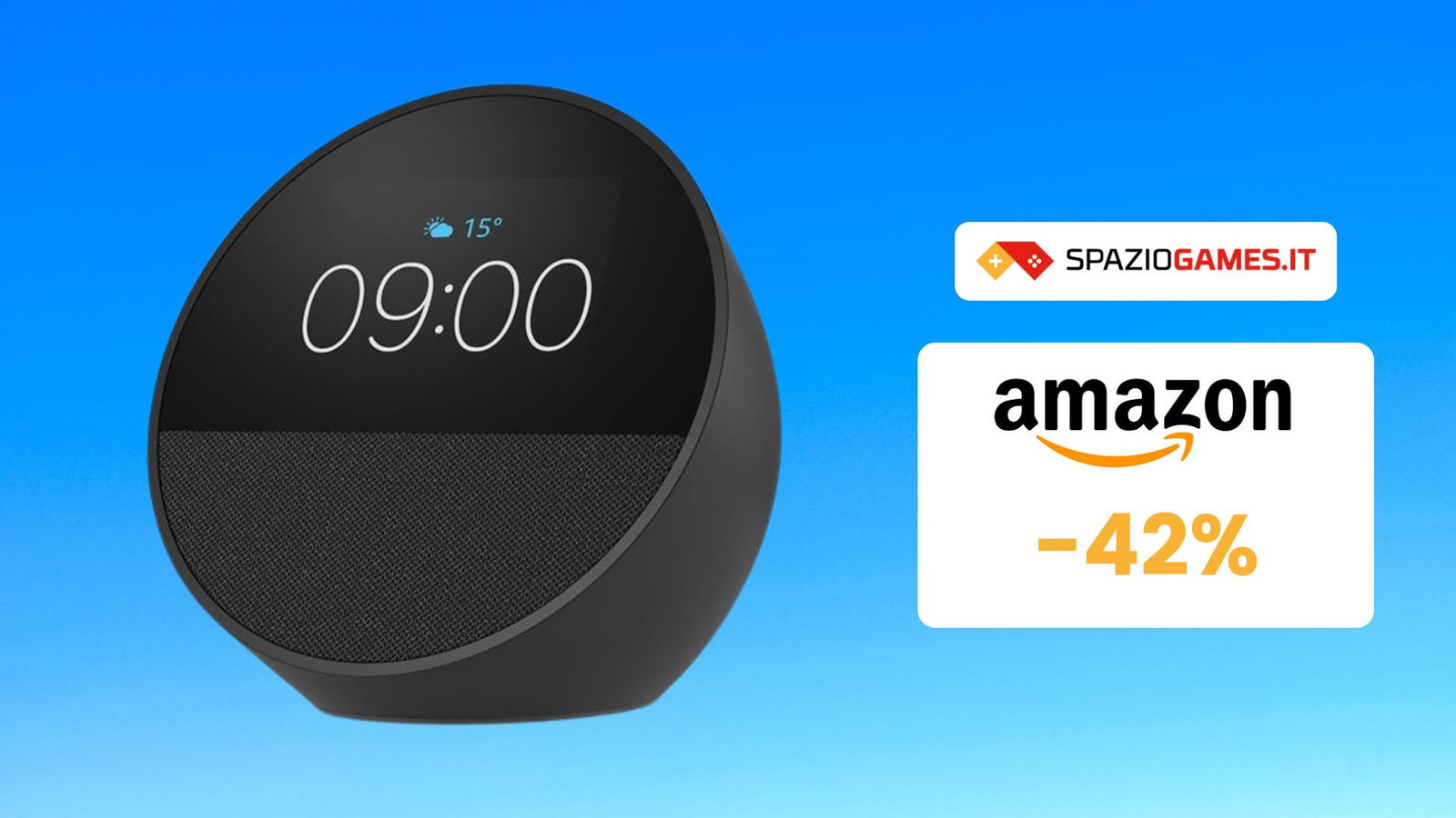 Trasforma la tua camera da letto con l'elegante Amazon Echo Spot 2024