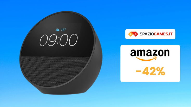 Trasforma la tua camera da letto con l'elegante Amazon Echo Spot 2024, ora IN OFFERTA esclusiva PRIME!