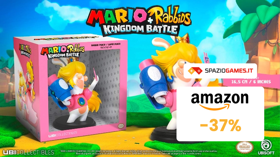 Immagine di Splendida action figure di Rabbid Peach SCONTATA del 37%!