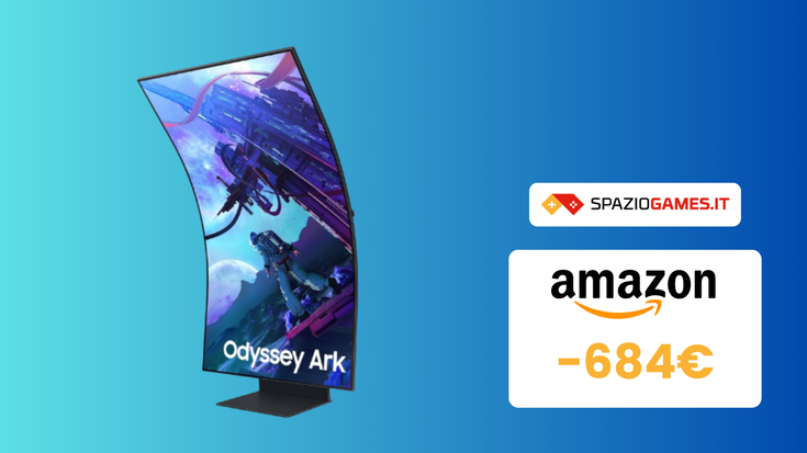 Il monitor gaming Samsung Odyssey Ark oggi costa 684€ IN MENO!