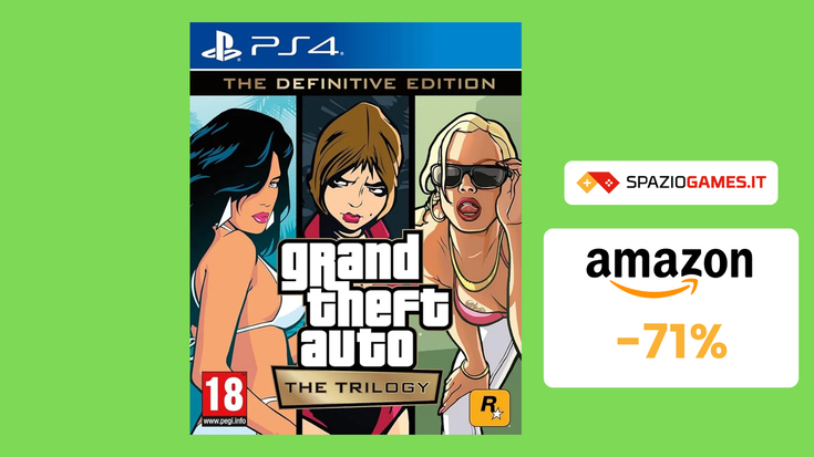 GTA The Trilogy per PS4 e PS5 a 18€: 3 giochi in uno a -71%!